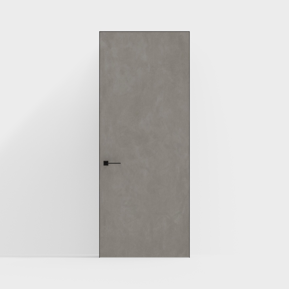 Modern minimalist door opening