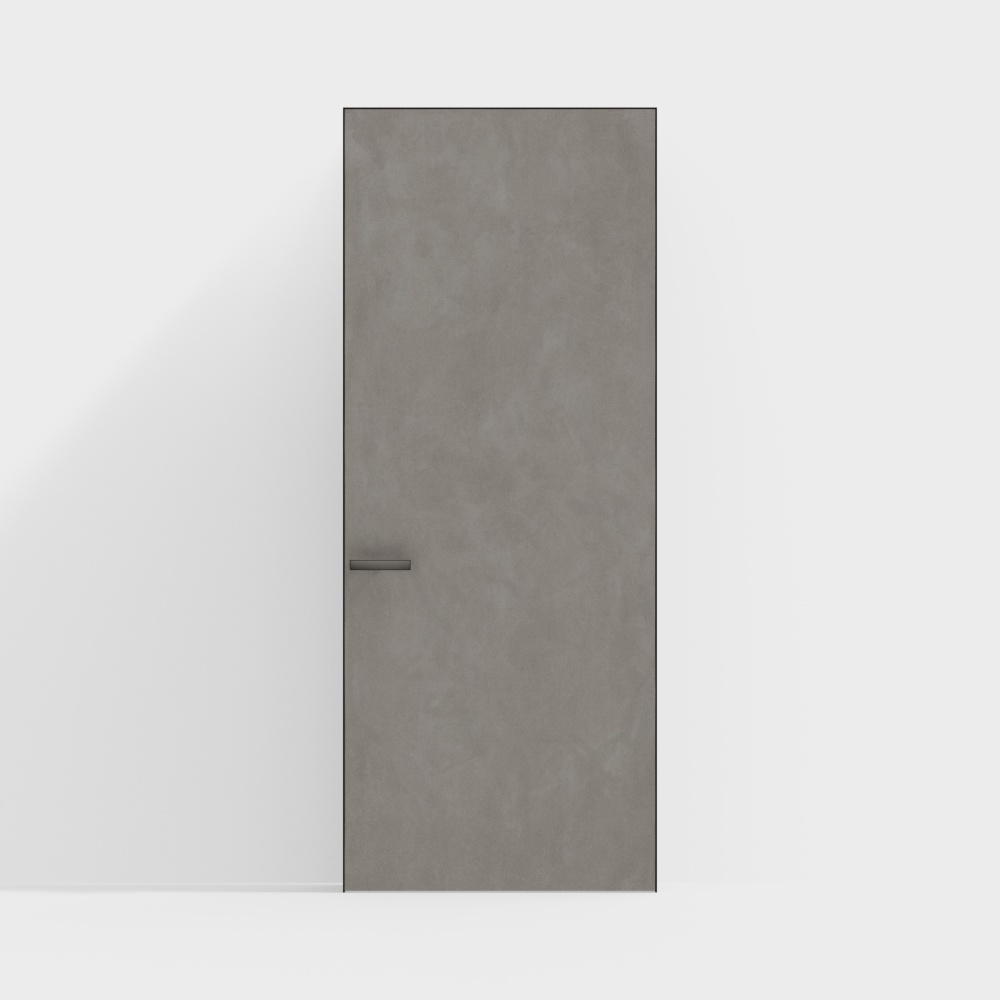 Modern minimalist door opening
