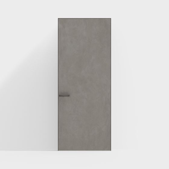 Concrete Door 3D model - Modern Minimalist Design