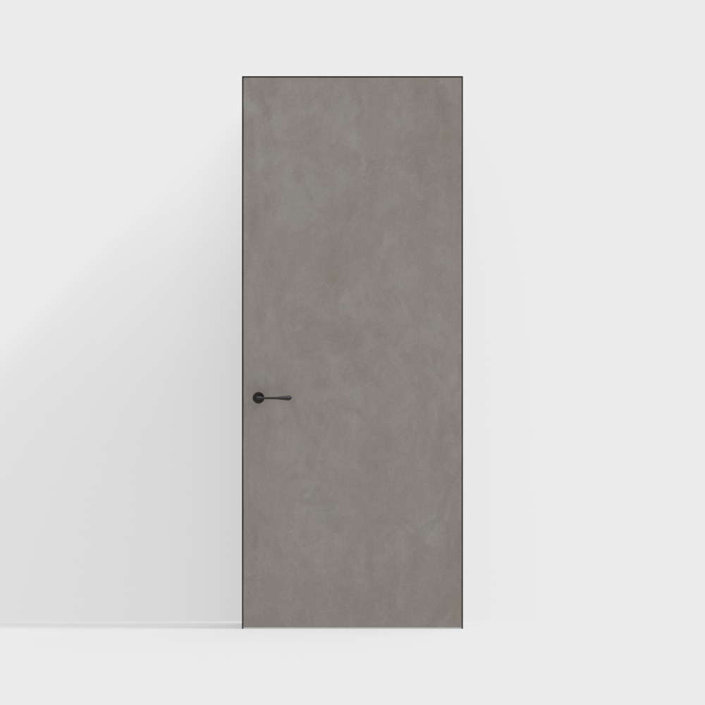 Modern minimalist door opening