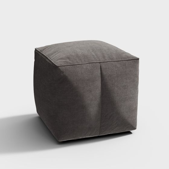 Modern Cube Ottoman 3D model