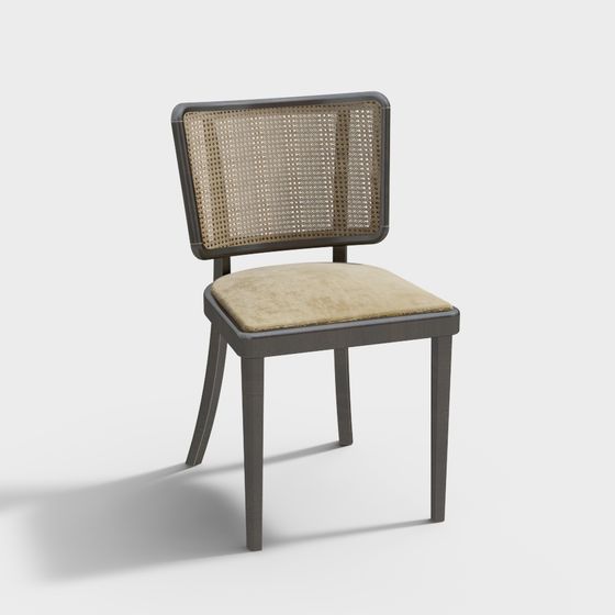 Rattan Comfort Chair 3D model for Modern Interiors