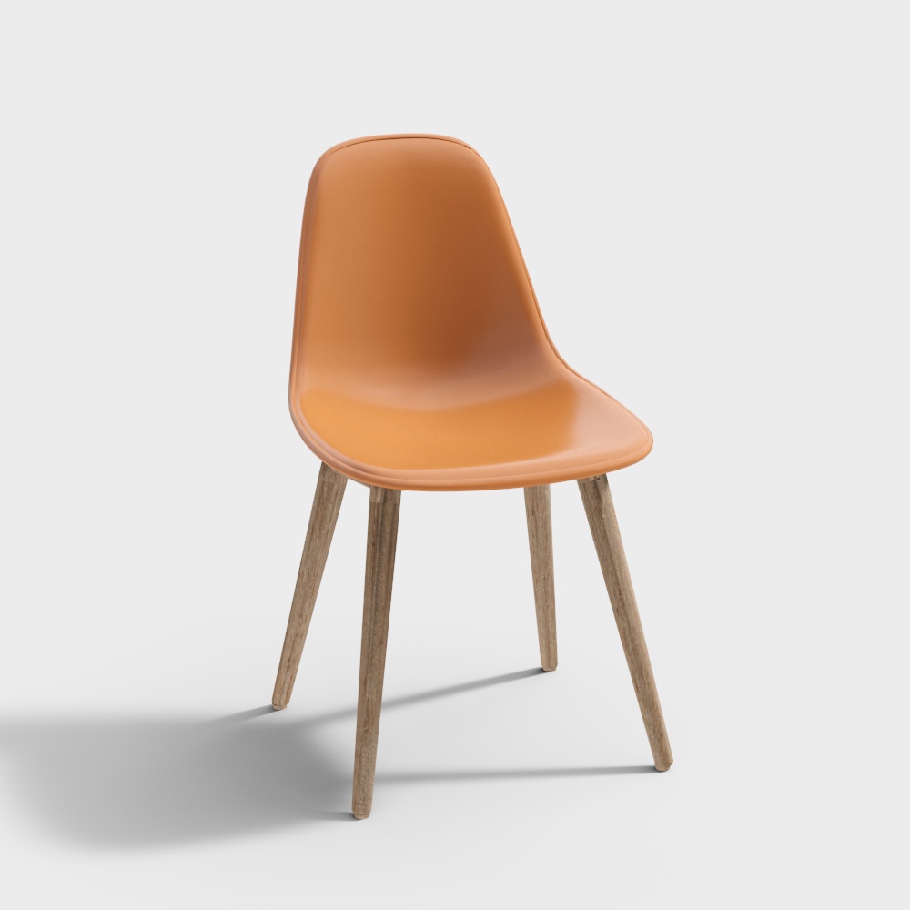 orange study chair