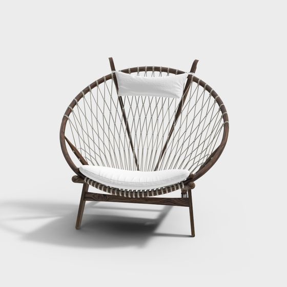 Cozy Weave Chair 3D model for Modern Design