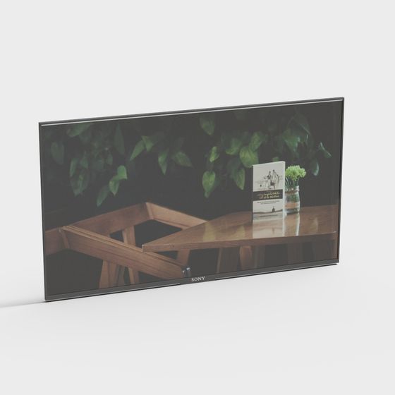 Stylish Low-Poly TV Stand 3D Model