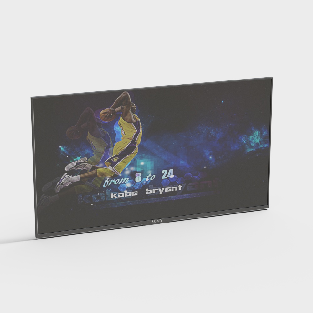Polygonal Kobe Bryant 3D Model for Creative Projects