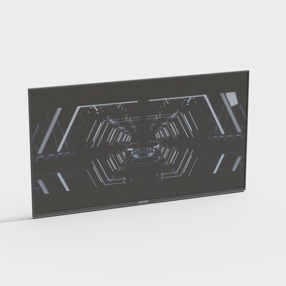 Sony Smart TV 3D model for Modern Projects