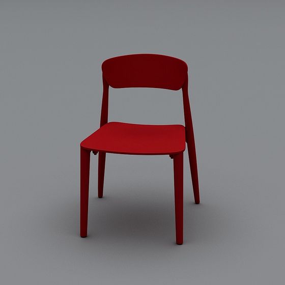 Dynamic Minimalist Chair 3D model for Creative Projects