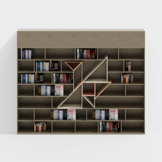 Urban Elegance Bookshelf 3D model