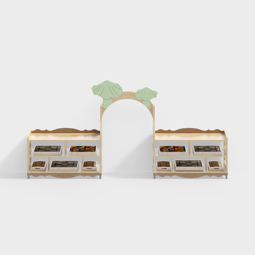 Library cartoon bookshelf