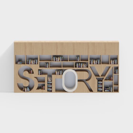 Story Shelf 3D model for Creative Spaces