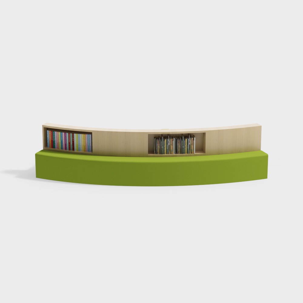Book bar curved deck