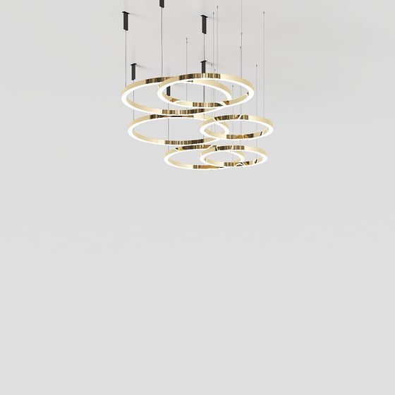 Halo Chandelier 3D model
