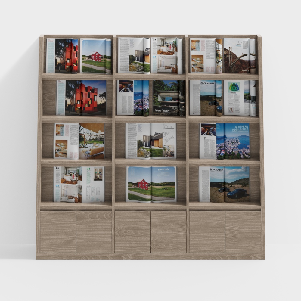 ชั้นวางหนังสือในห้องฝึกสอนเด็ก