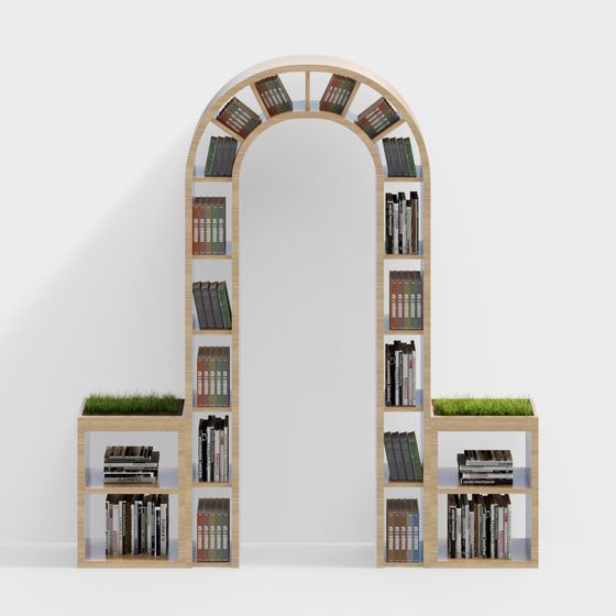 Book bar arched bookshelf