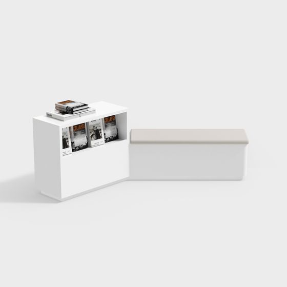 Urban Corner Shelf 3D model