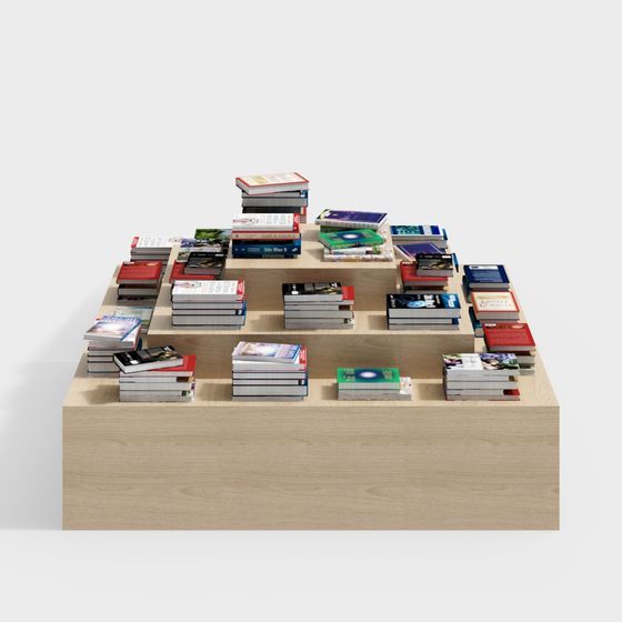 図書館の四角いスタック書棚