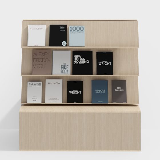 ชั้นวางหนังสือร้านหนังสือ