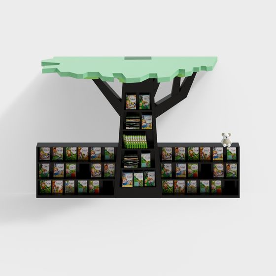 Tree-Shaped Bookshelf 3D model