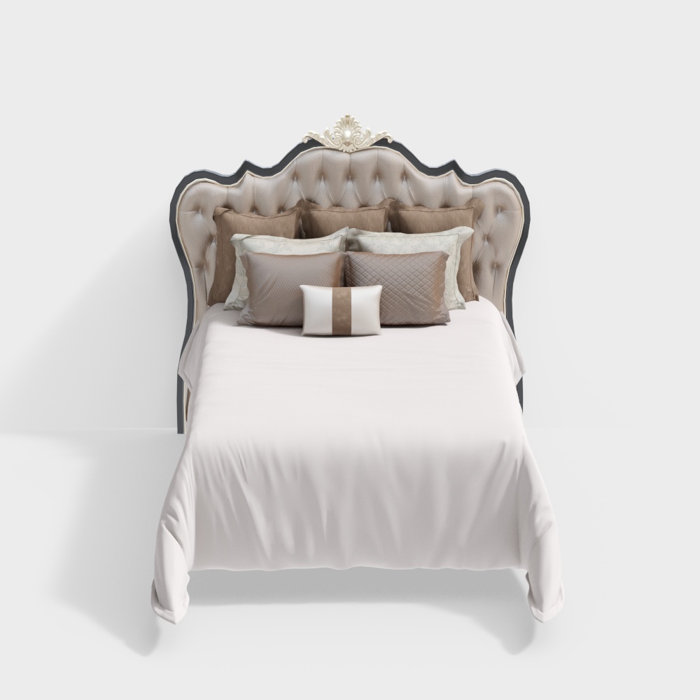 Neoclassical double bed