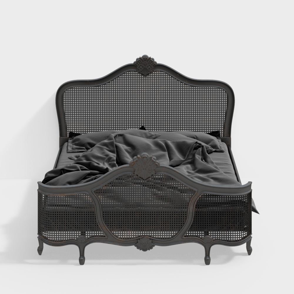 Neoclassical double bed