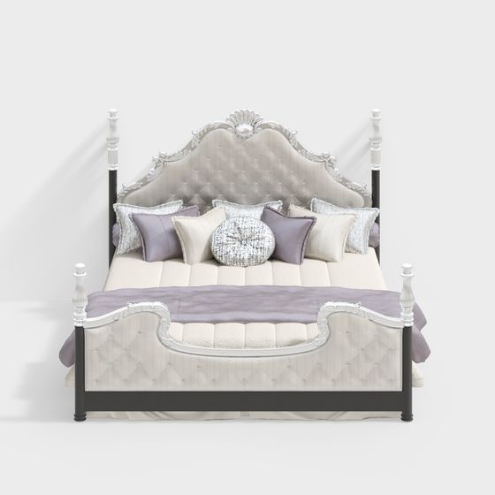 Royal Dreams Bed 3D model for Luxurious Bedrooms
