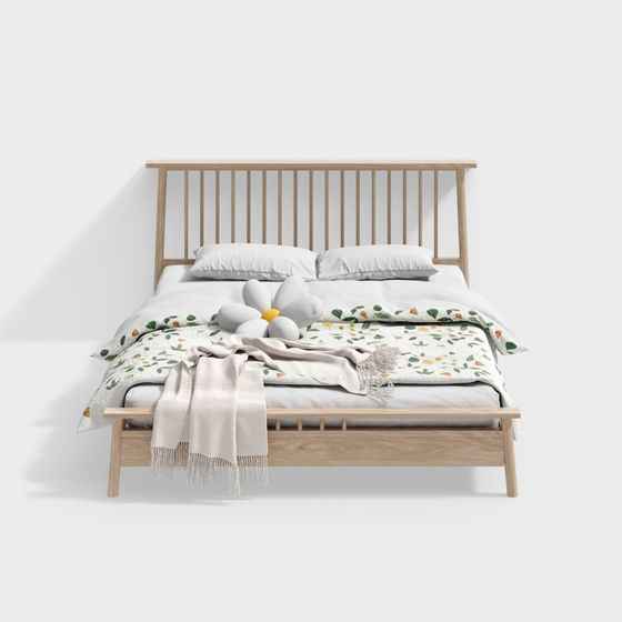 Cozy Retreat 3D model Bed Frame