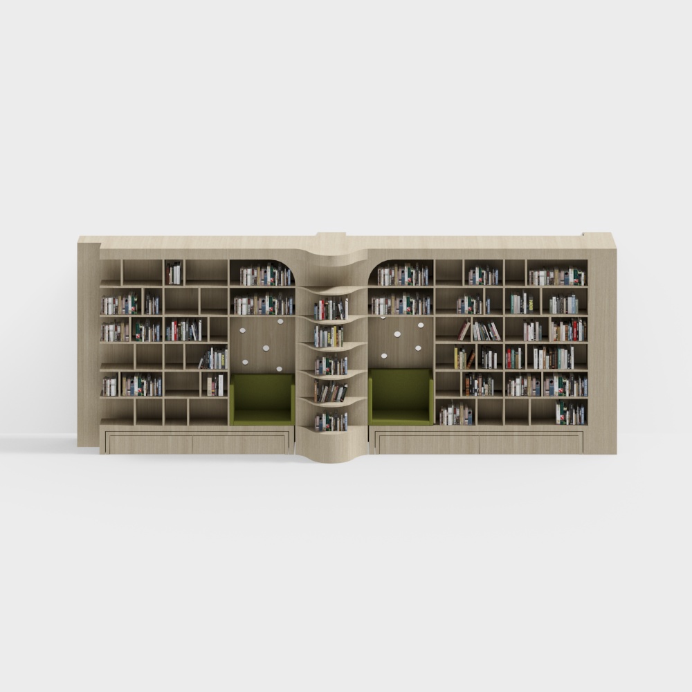 library bookshelf