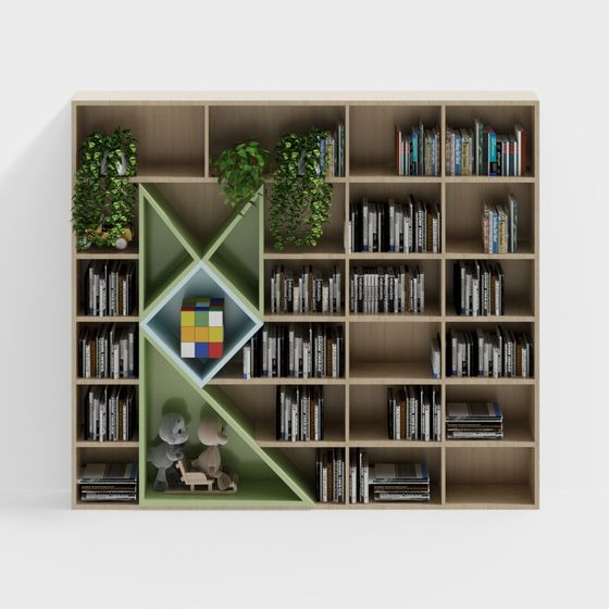 Urban Oasis Bookshelf 3D model