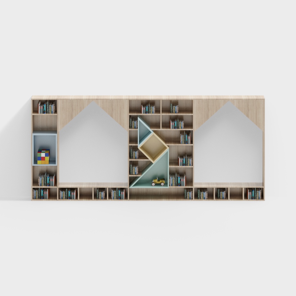 Kindergarten picture book room bookshelf