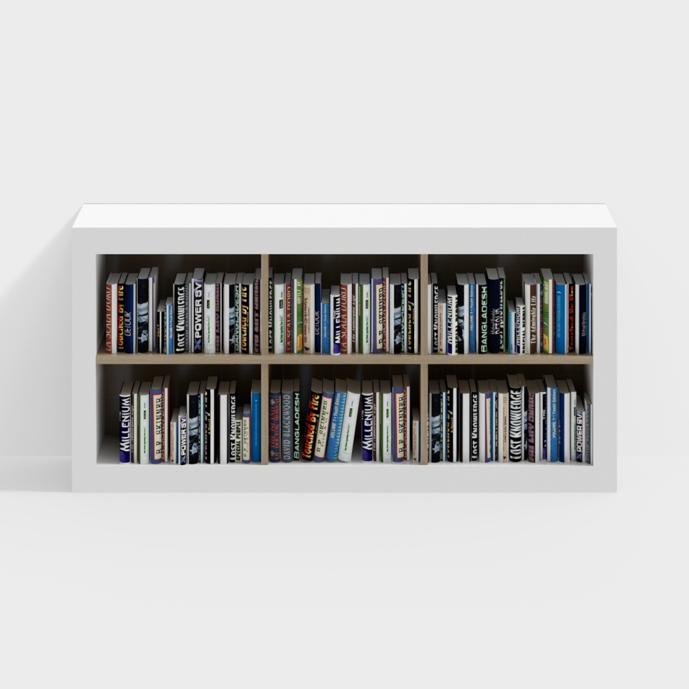Library open small bookshelf