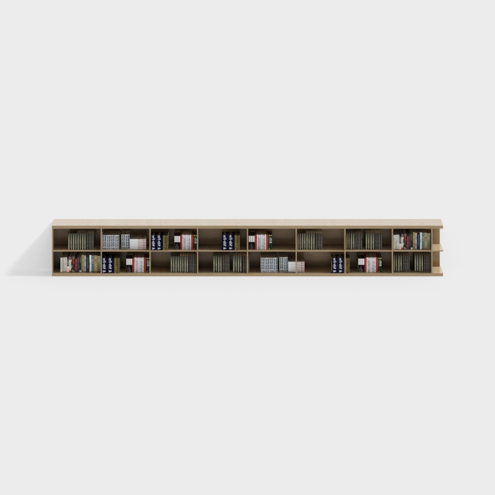 Library open bookshelf
