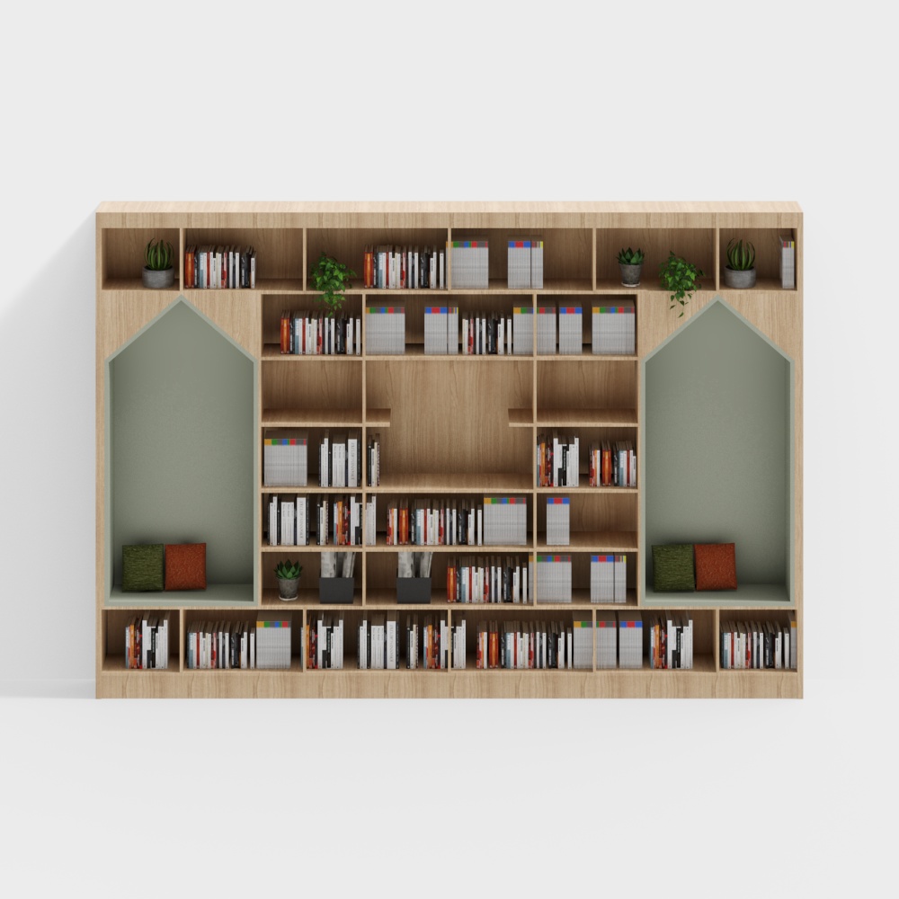 Reading room bookshelf