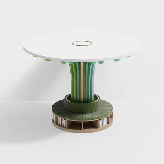 Forest Peak Round Table 3D model