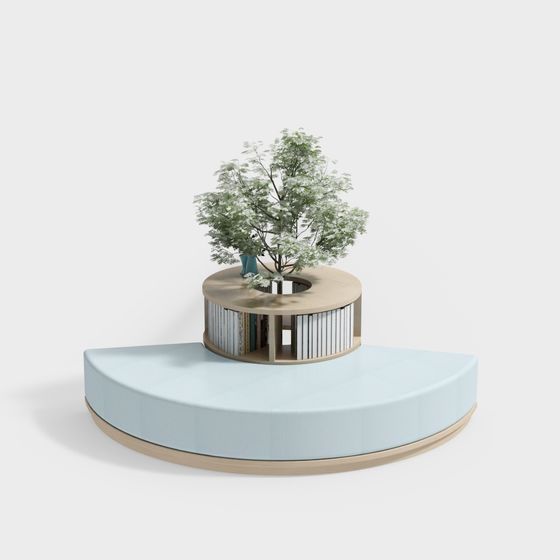 Low-Poly Treehouse Platform 3D model