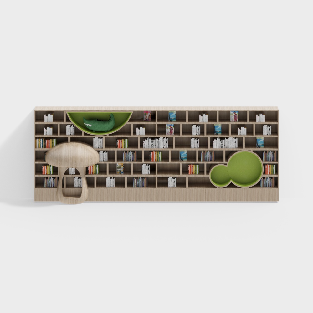 Kindergarten children's bookcase