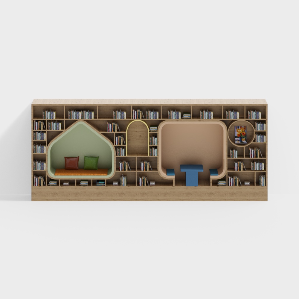 Cozy Reading Nook 3D model