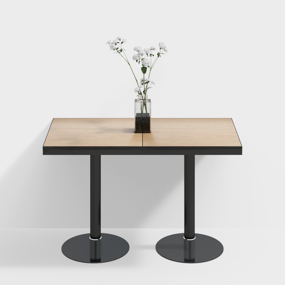 squre wooden table