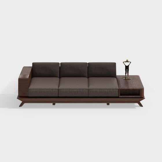 sofa gỗ dài kết hợp