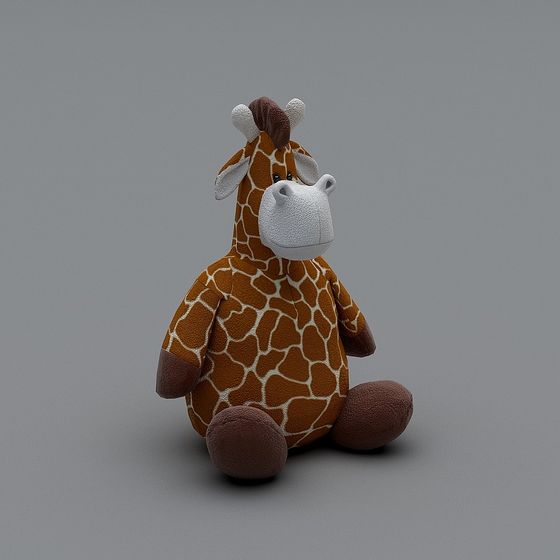 Adorable Low-Poly Giraffe 3D model for Kids' Spaces