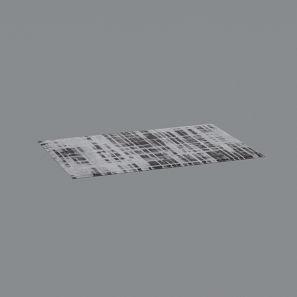 Stylish Low-Polygon Carpet 3D Model