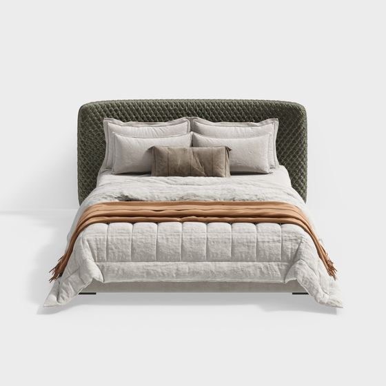 Cozy Retreat Bed 3D model