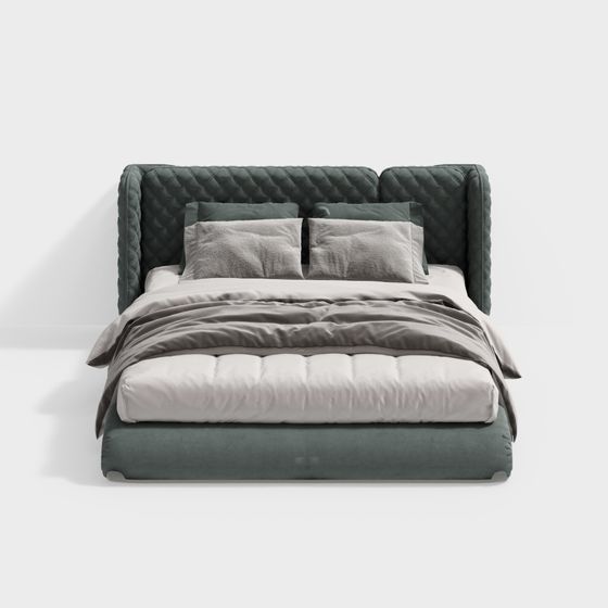 Cozy Retreat Bed 3D model