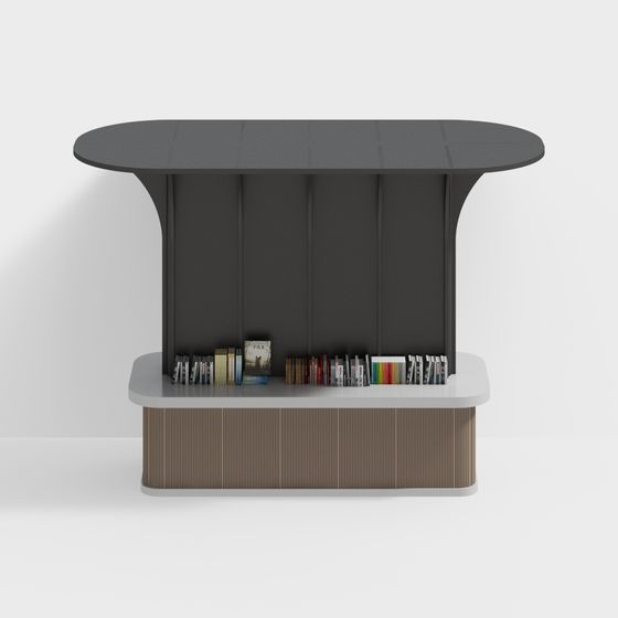 Contemporary Urban Bookshelf 3D model