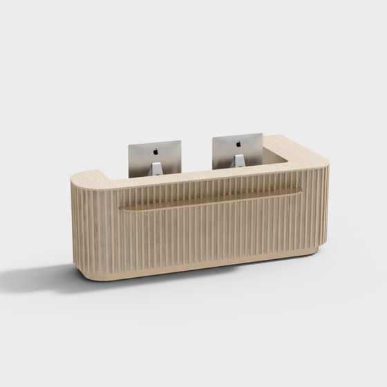 Sleek Modern Office Desk 3D model