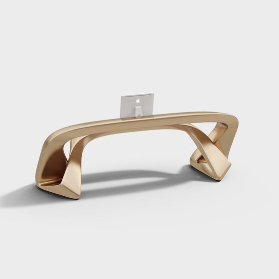 Streamlined Metal Bracket 3D model