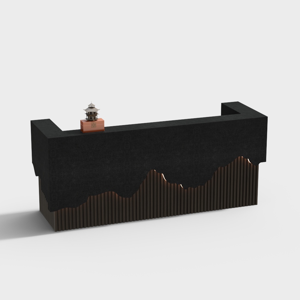 Urban Oasis Reception Desk 3D model