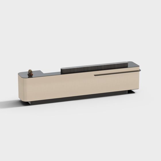 Modern Reception Desk 3D Model