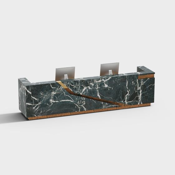 Urban Oasis Reception Desk 3D model