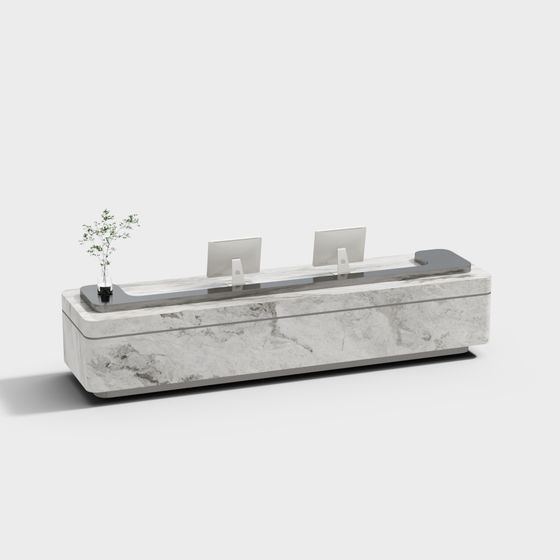 City Office Desk 3D model